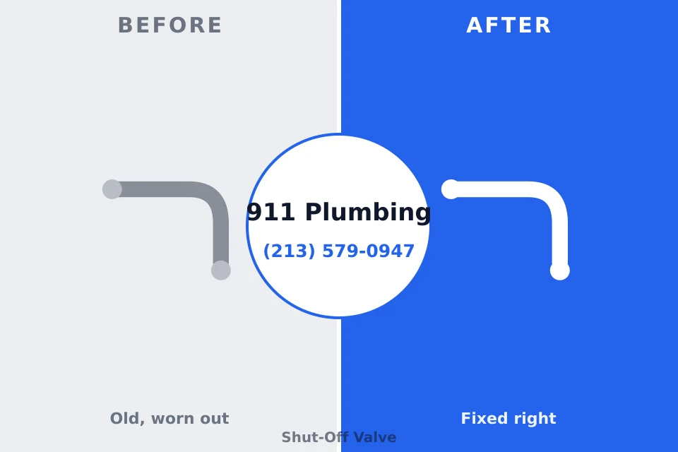 Before and after: plumbing repair Meadview, AZ